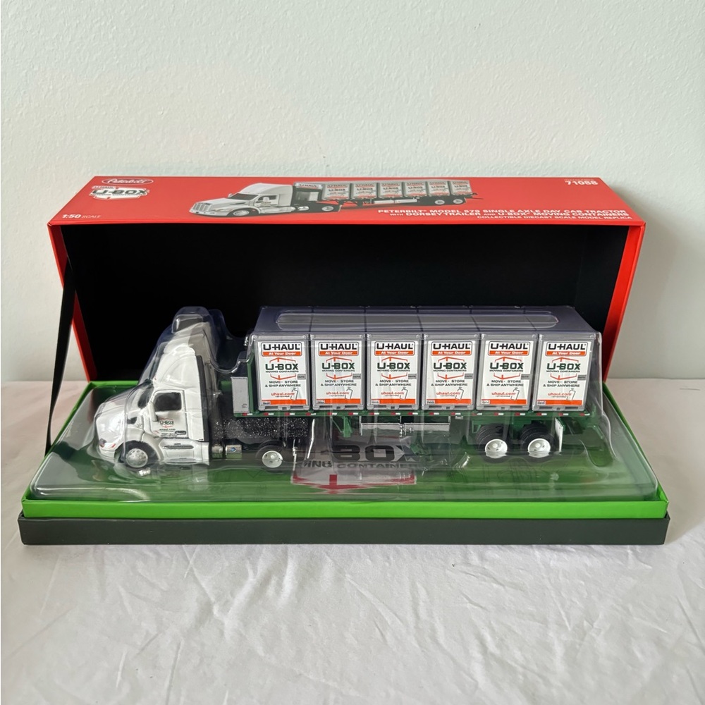 Peterbilt Model 579 Single Axle Tractor with Dorsey Trailer & U Haul Storage Box